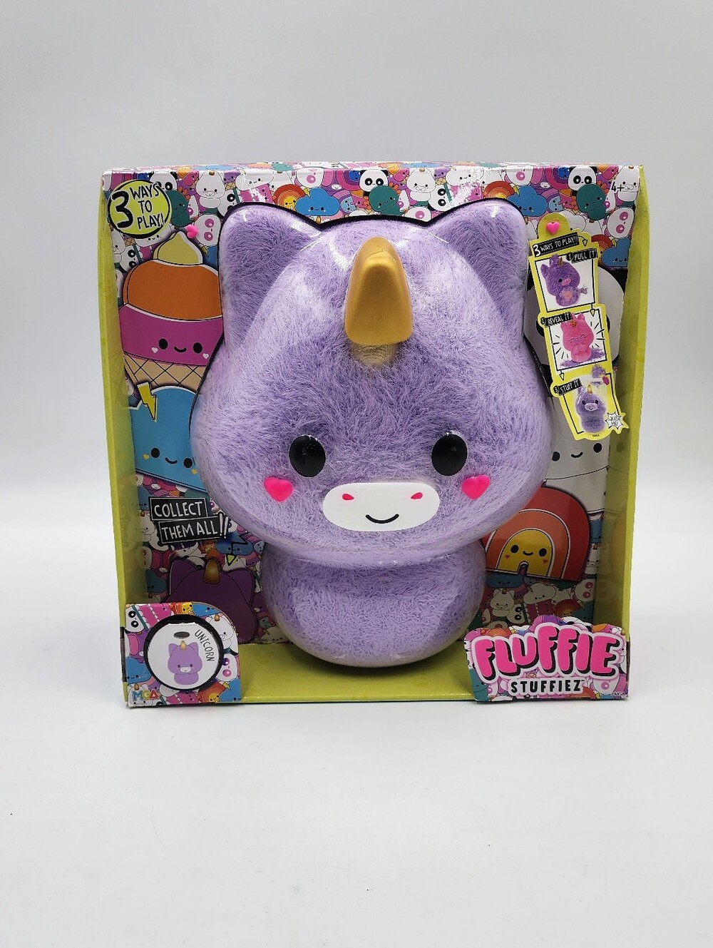 Fluffie Stuffiez Large Collectible Plush  UNICORN  Suprise Reveal Unbox